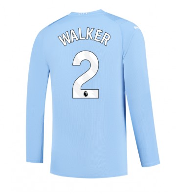 Maillot de foot Manchester City Kyle Walker #2 Domicile 2023-24 Manche Longue